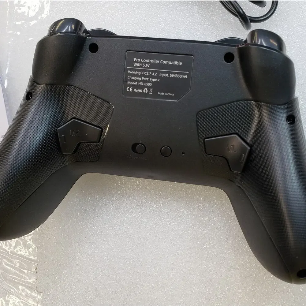 Fonlam Switch Compatible Wireless Controller Gamepad HD-6500. Black